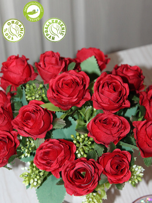 розы в кашпо