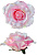 Головка розы нежно-розовая